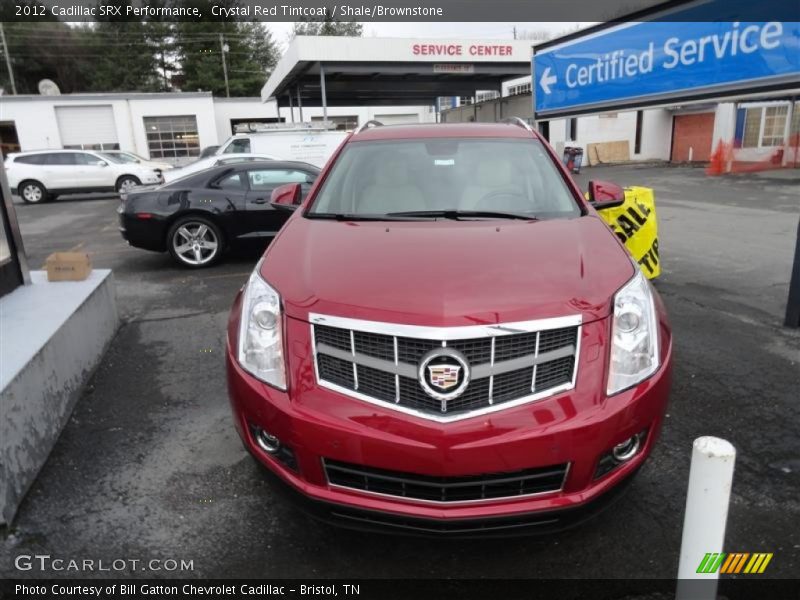 Crystal Red Tintcoat / Shale/Brownstone 2012 Cadillac SRX Performance