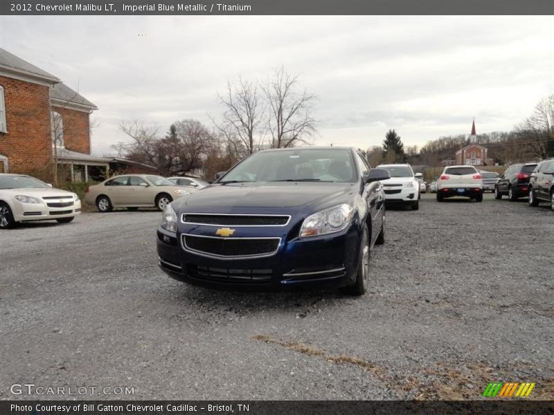 Imperial Blue Metallic / Titanium 2012 Chevrolet Malibu LT