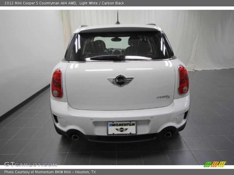 Light White / Carbon Black 2012 Mini Cooper S Countryman All4 AWD