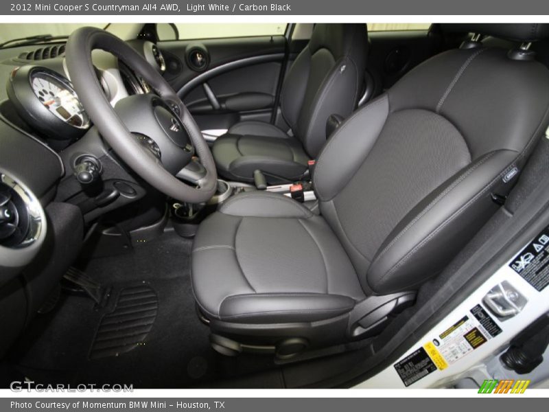  2012 Cooper S Countryman All4 AWD Carbon Black Interior