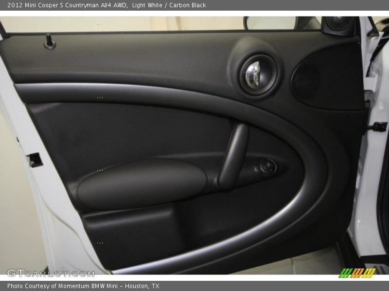 Light White / Carbon Black 2012 Mini Cooper S Countryman All4 AWD