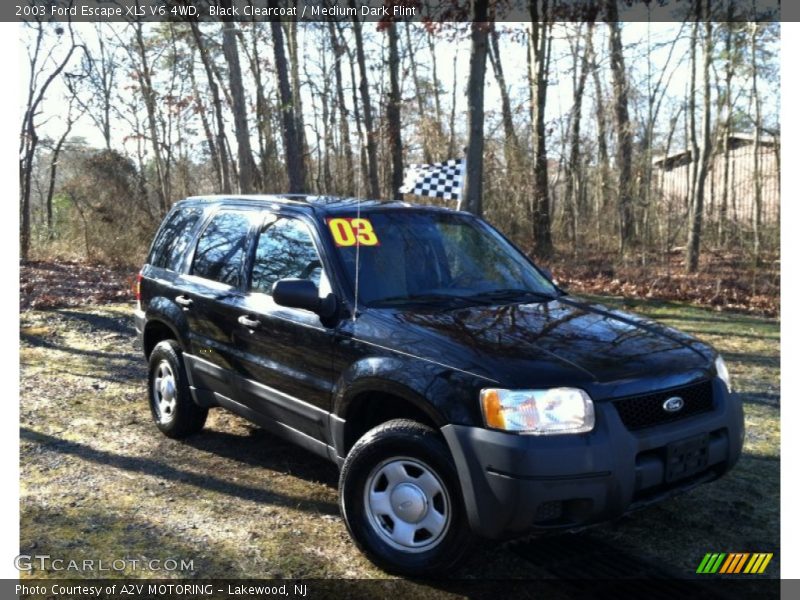 Black Clearcoat / Medium Dark Flint 2003 Ford Escape XLS V6 4WD