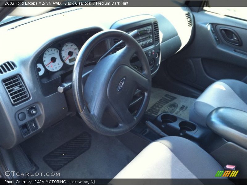 Black Clearcoat / Medium Dark Flint 2003 Ford Escape XLS V6 4WD
