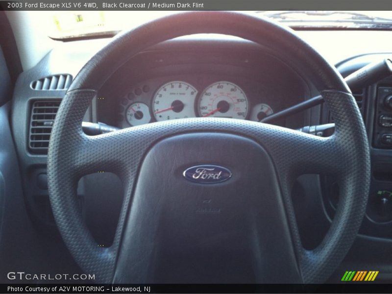 Black Clearcoat / Medium Dark Flint 2003 Ford Escape XLS V6 4WD