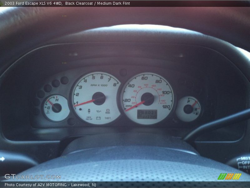Black Clearcoat / Medium Dark Flint 2003 Ford Escape XLS V6 4WD