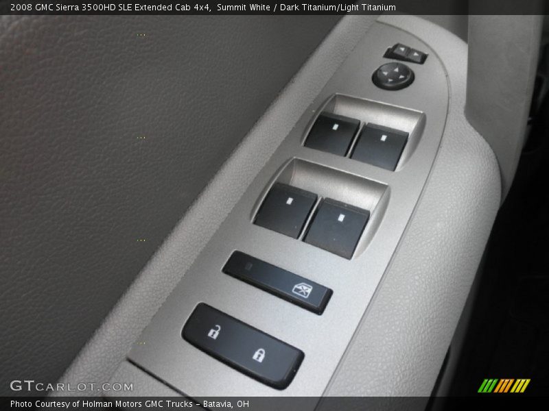 Summit White / Dark Titanium/Light Titanium 2008 GMC Sierra 3500HD SLE Extended Cab 4x4