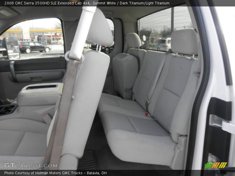 Summit White / Dark Titanium/Light Titanium 2008 GMC Sierra 3500HD SLE Extended Cab 4x4
