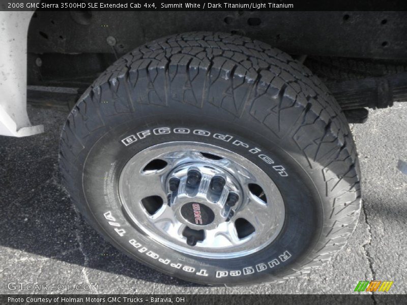 Summit White / Dark Titanium/Light Titanium 2008 GMC Sierra 3500HD SLE Extended Cab 4x4