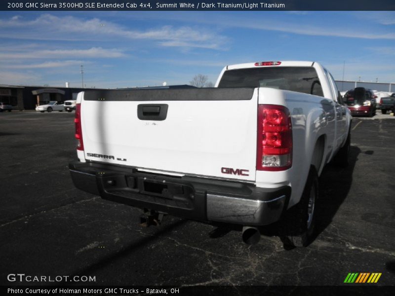 Summit White / Dark Titanium/Light Titanium 2008 GMC Sierra 3500HD SLE Extended Cab 4x4