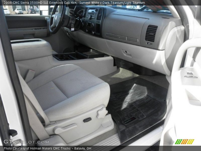 Summit White / Dark Titanium/Light Titanium 2008 GMC Sierra 3500HD SLE Extended Cab 4x4