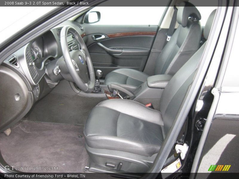  2008 9-3 2.0T Sport Sedan Black Interior