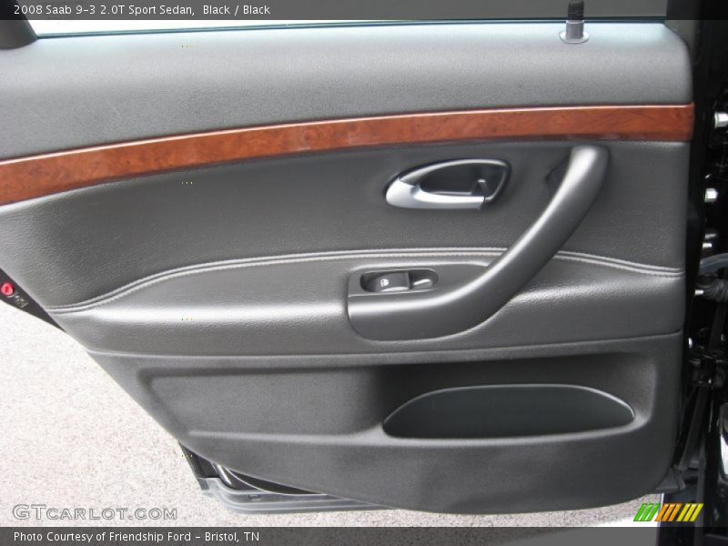 Black / Black 2008 Saab 9-3 2.0T Sport Sedan