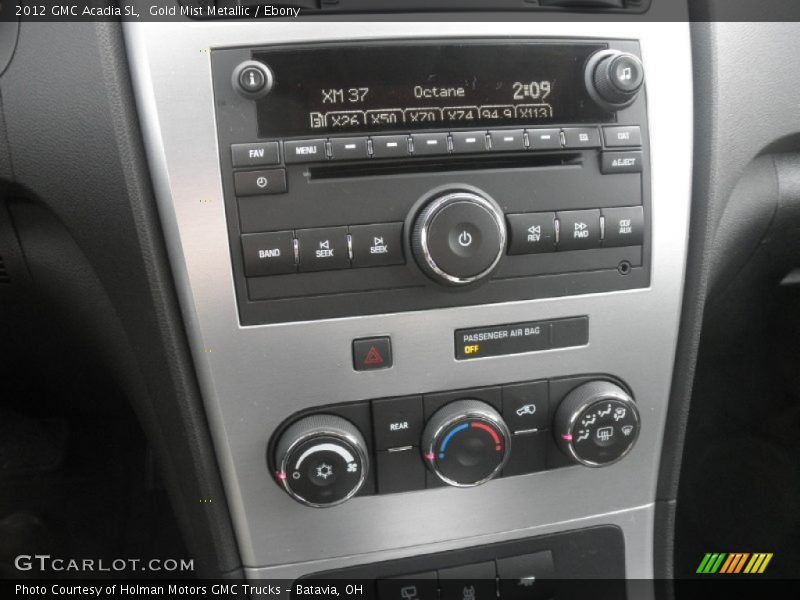 Gold Mist Metallic / Ebony 2012 GMC Acadia SL