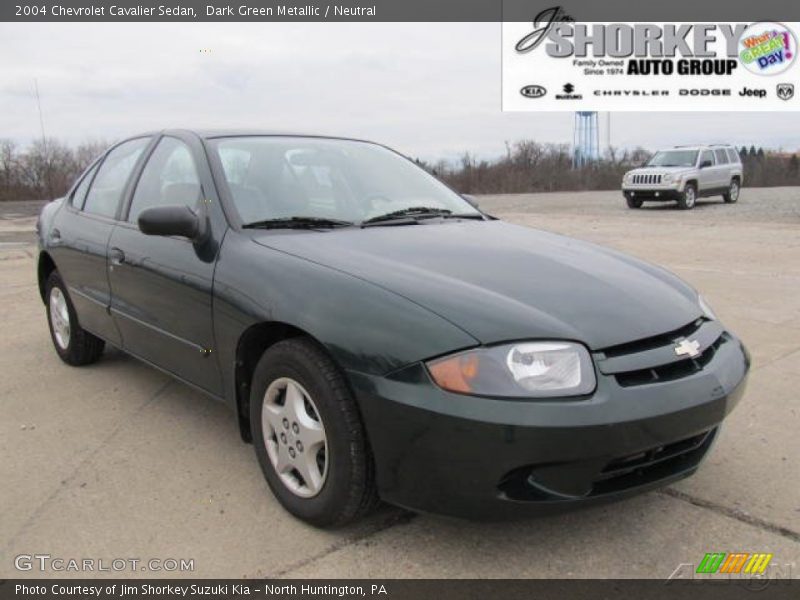 Dark Green Metallic / Neutral 2004 Chevrolet Cavalier Sedan