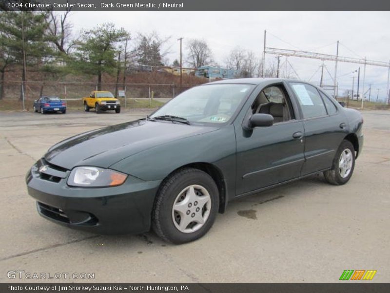 Dark Green Metallic / Neutral 2004 Chevrolet Cavalier Sedan