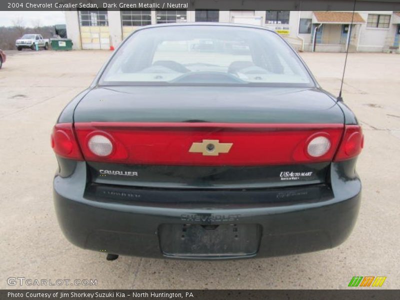 Dark Green Metallic / Neutral 2004 Chevrolet Cavalier Sedan