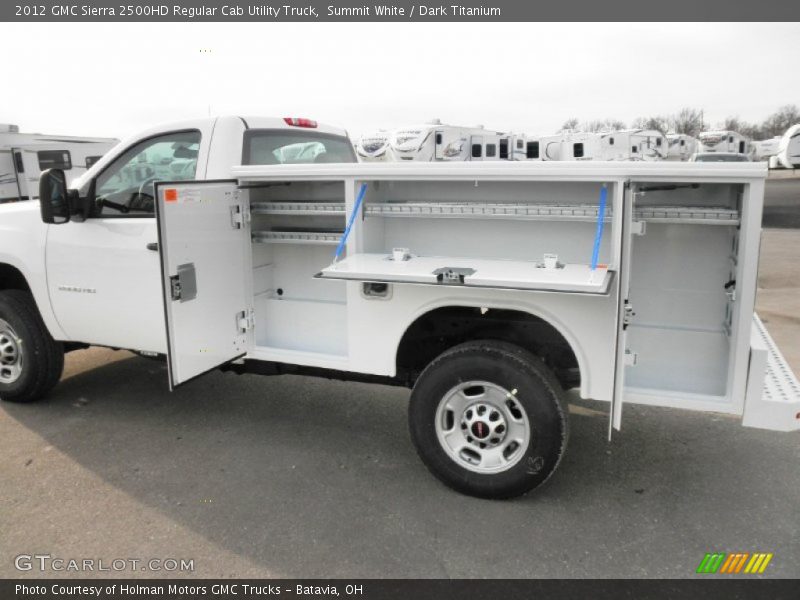 Summit White / Dark Titanium 2012 GMC Sierra 2500HD Regular Cab Utility Truck