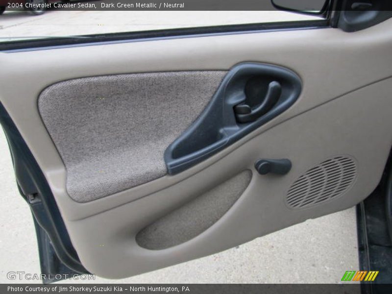 Dark Green Metallic / Neutral 2004 Chevrolet Cavalier Sedan