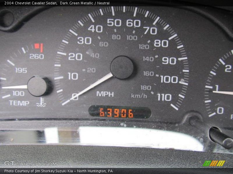 Dark Green Metallic / Neutral 2004 Chevrolet Cavalier Sedan