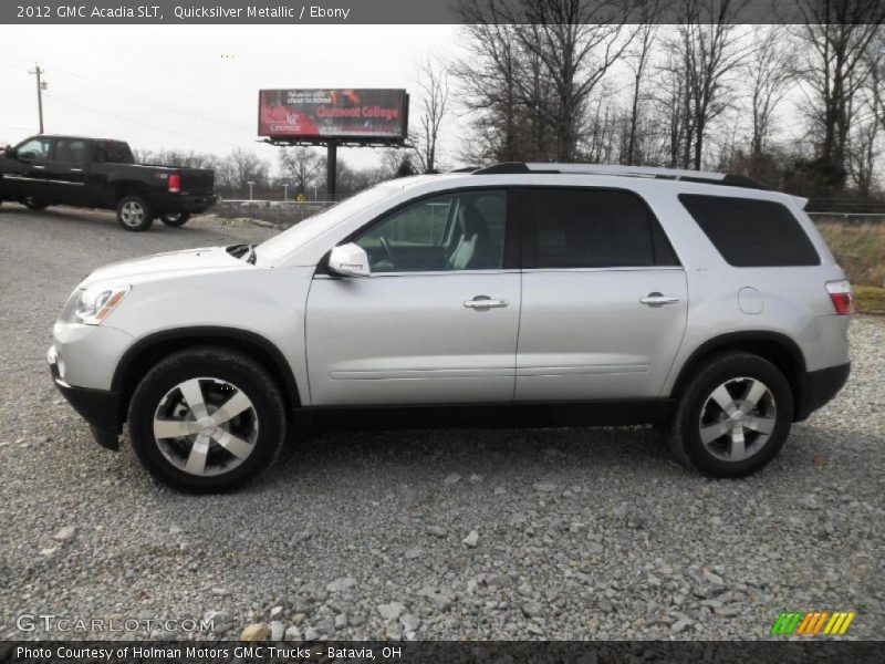 Quicksilver Metallic / Ebony 2012 GMC Acadia SLT