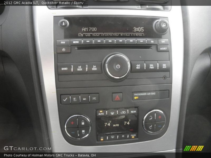 Quicksilver Metallic / Ebony 2012 GMC Acadia SLT