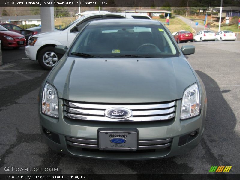 Moss Green Metallic / Charcoal Black 2008 Ford Fusion SE