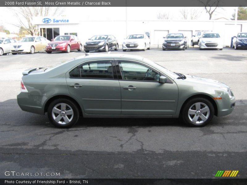 Moss Green Metallic / Charcoal Black 2008 Ford Fusion SE