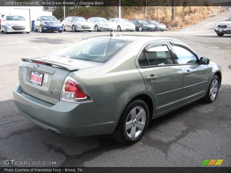 Moss Green Metallic / Charcoal Black 2008 Ford Fusion SE