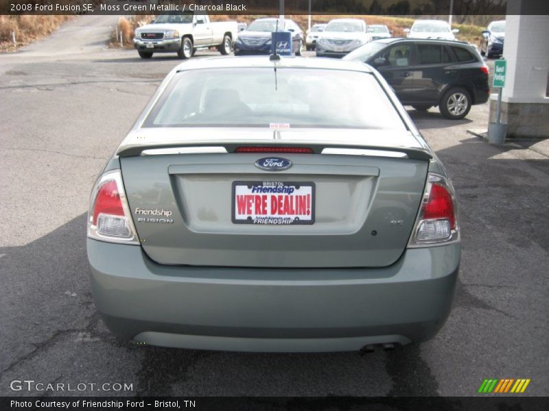 Moss Green Metallic / Charcoal Black 2008 Ford Fusion SE