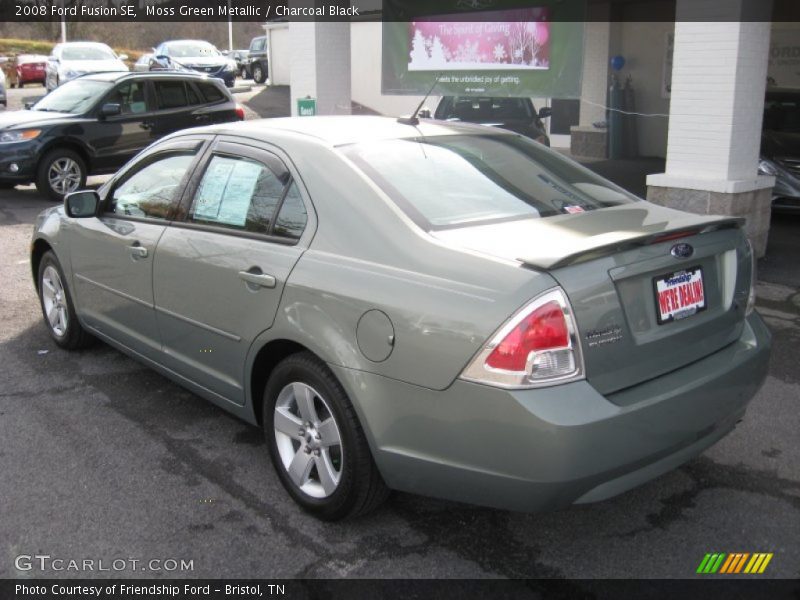 Moss Green Metallic / Charcoal Black 2008 Ford Fusion SE