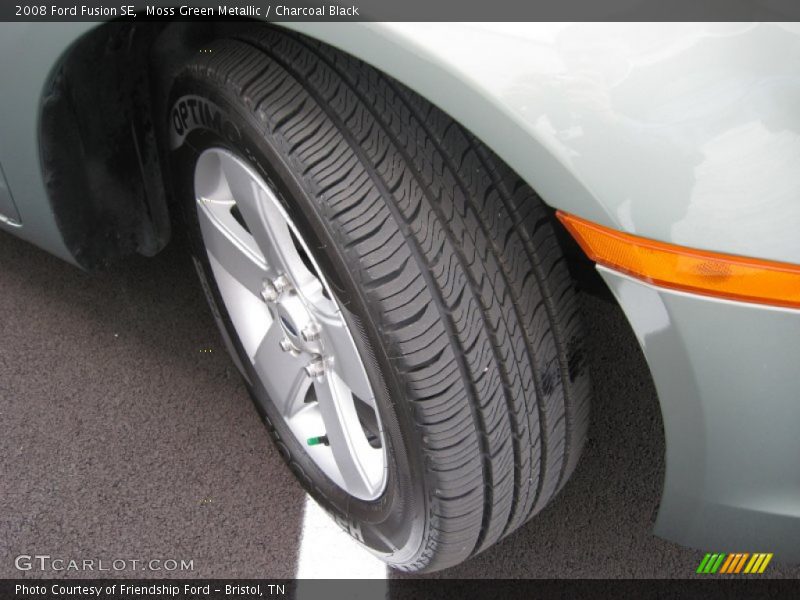 Moss Green Metallic / Charcoal Black 2008 Ford Fusion SE