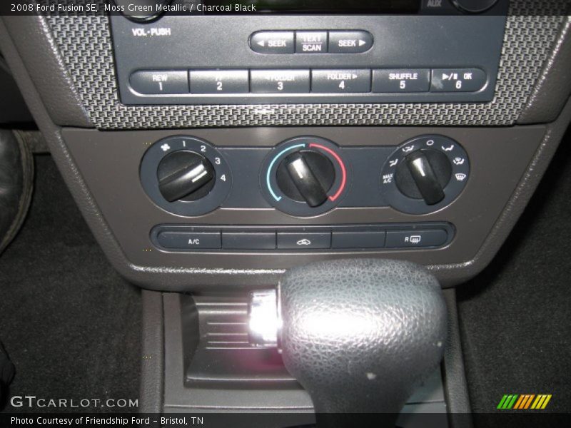 Moss Green Metallic / Charcoal Black 2008 Ford Fusion SE
