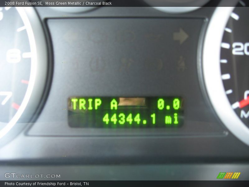 Moss Green Metallic / Charcoal Black 2008 Ford Fusion SE
