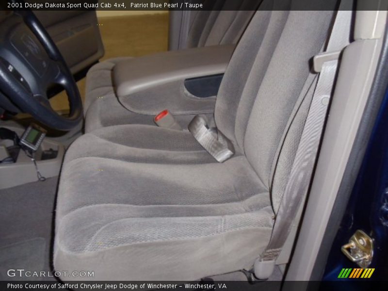 Patriot Blue Pearl / Taupe 2001 Dodge Dakota Sport Quad Cab 4x4
