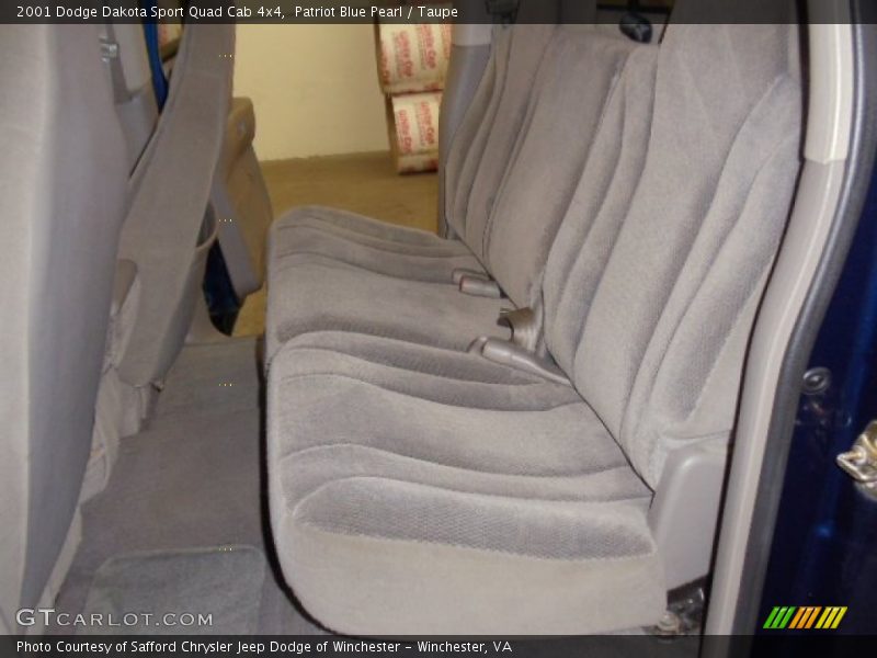 Patriot Blue Pearl / Taupe 2001 Dodge Dakota Sport Quad Cab 4x4
