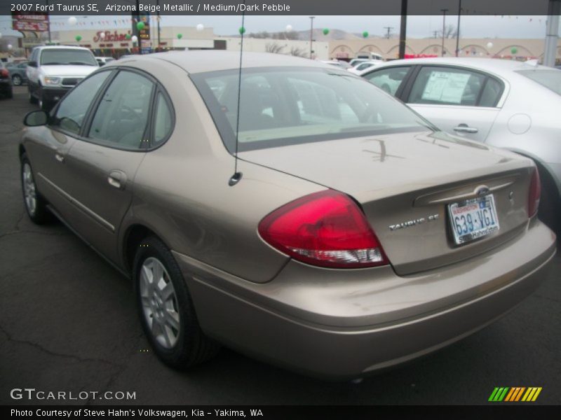 Arizona Beige Metallic / Medium/Dark Pebble 2007 Ford Taurus SE