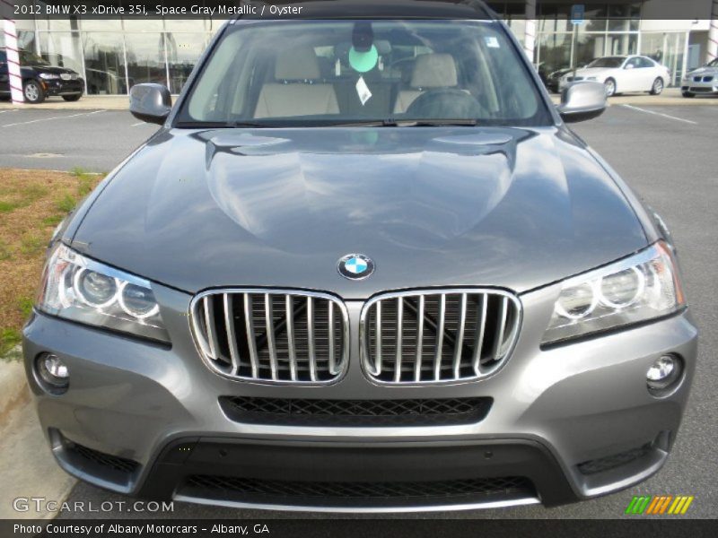 Space Gray Metallic / Oyster 2012 BMW X3 xDrive 35i