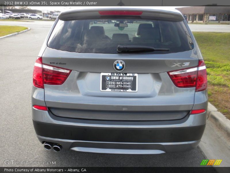Space Gray Metallic / Oyster 2012 BMW X3 xDrive 35i