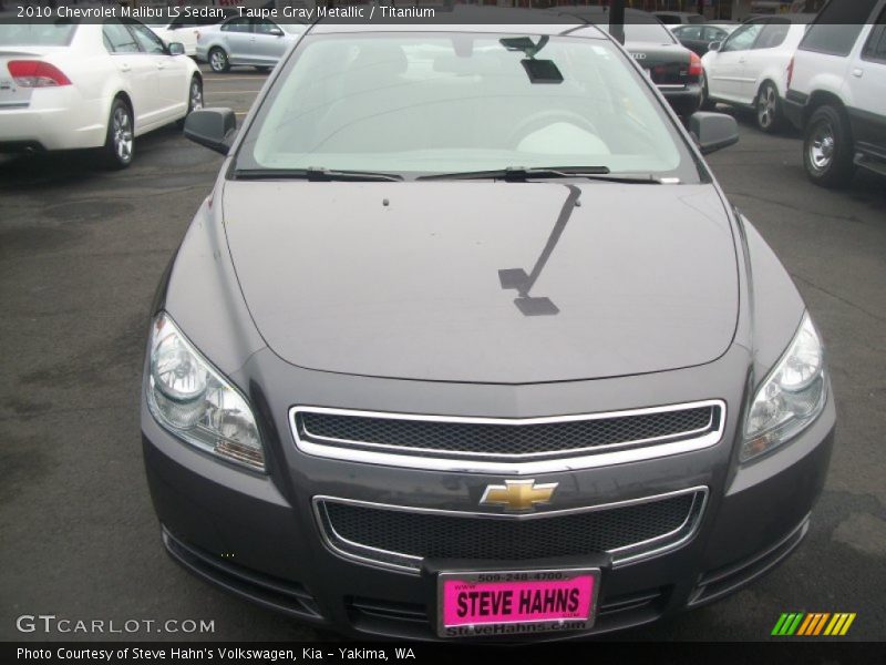 Taupe Gray Metallic / Titanium 2010 Chevrolet Malibu LS Sedan