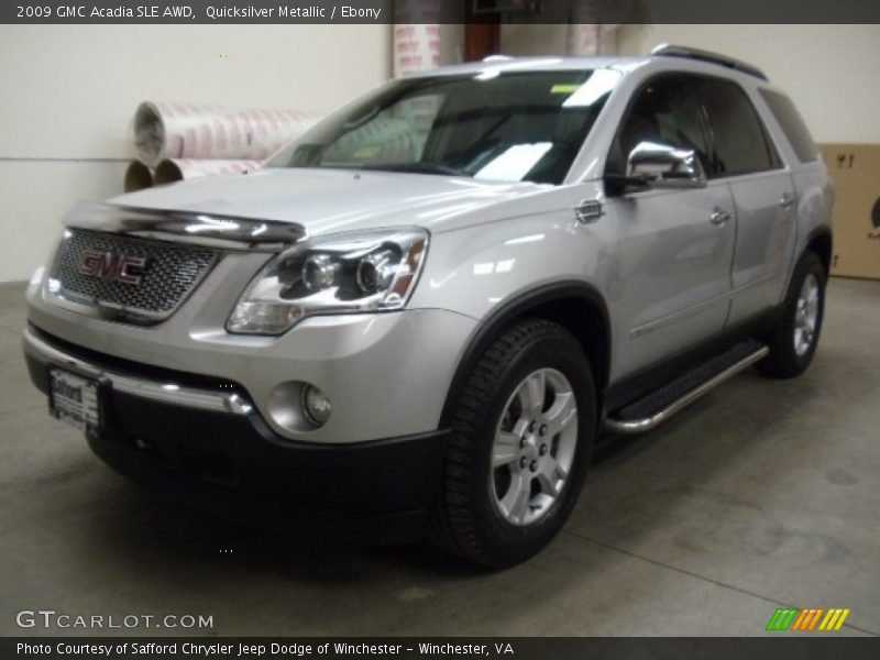 Quicksilver Metallic / Ebony 2009 GMC Acadia SLE AWD