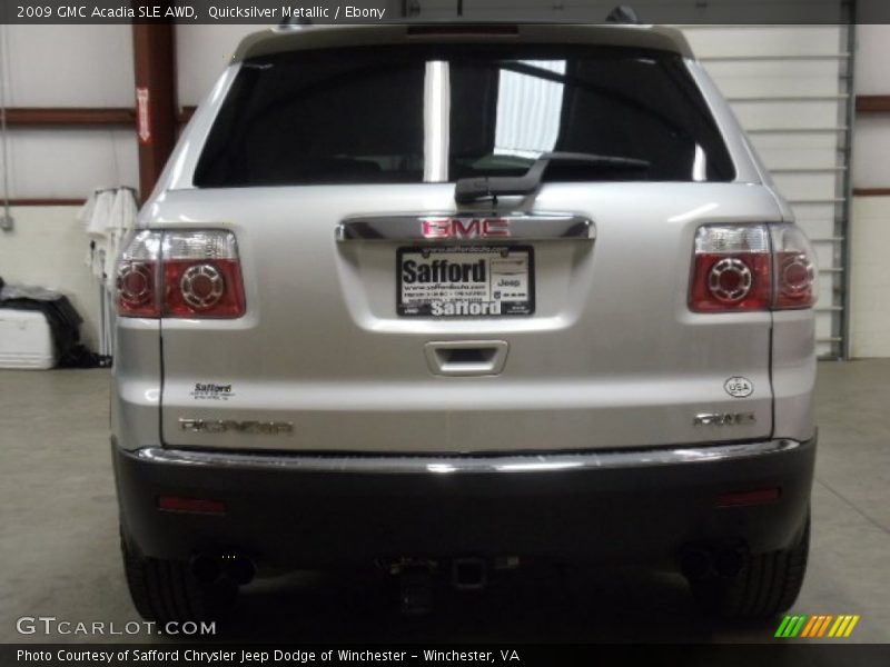 Quicksilver Metallic / Ebony 2009 GMC Acadia SLE AWD