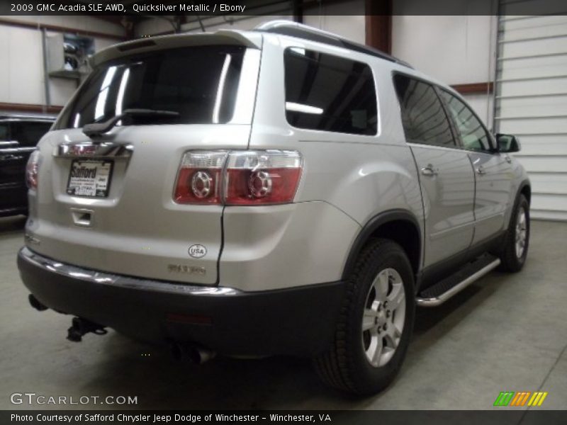 Quicksilver Metallic / Ebony 2009 GMC Acadia SLE AWD