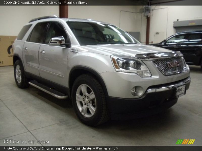 Quicksilver Metallic / Ebony 2009 GMC Acadia SLE AWD