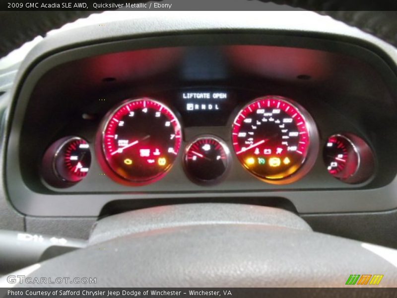 Quicksilver Metallic / Ebony 2009 GMC Acadia SLE AWD