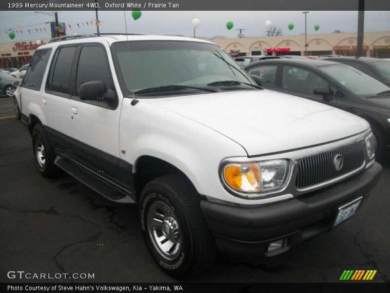 Oxford White / Prairie Tan 1999 Mercury Mountaineer 4WD