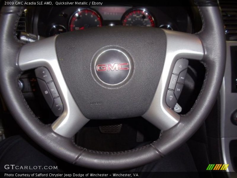 Quicksilver Metallic / Ebony 2009 GMC Acadia SLE AWD