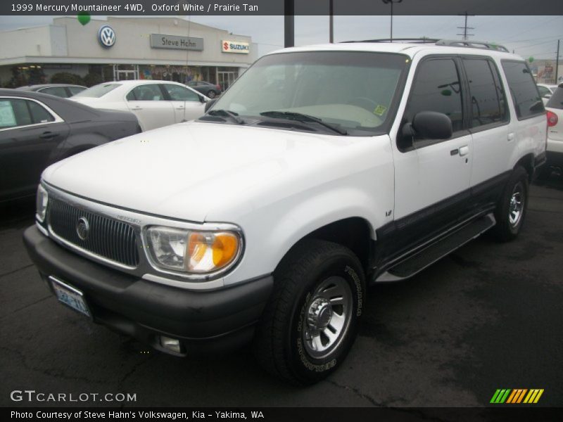 Oxford White / Prairie Tan 1999 Mercury Mountaineer 4WD