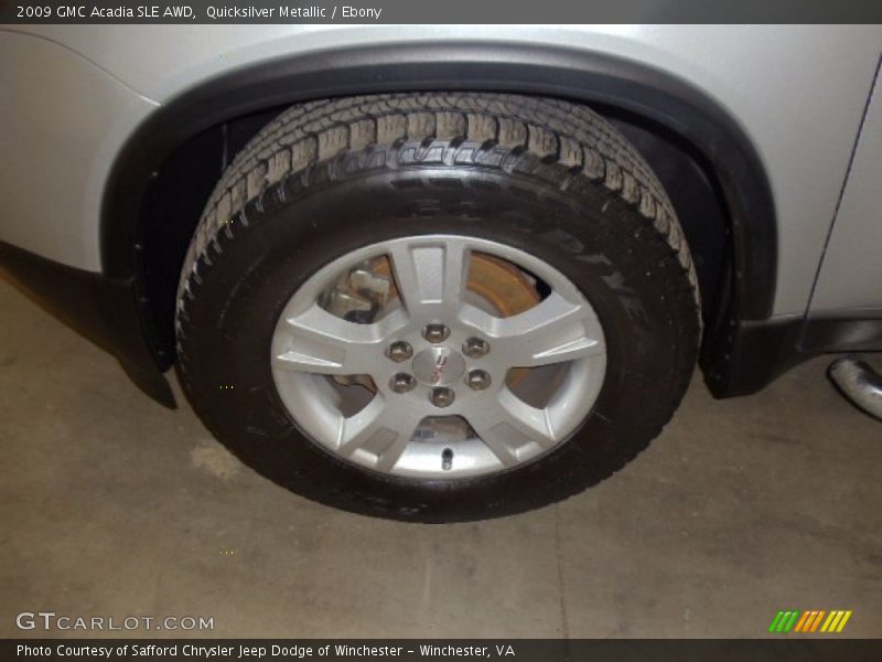 Quicksilver Metallic / Ebony 2009 GMC Acadia SLE AWD