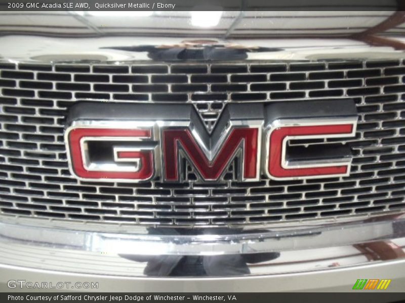 Quicksilver Metallic / Ebony 2009 GMC Acadia SLE AWD