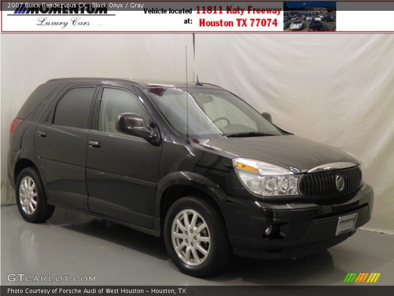 Black Onyx / Gray 2007 Buick Rendezvous CX